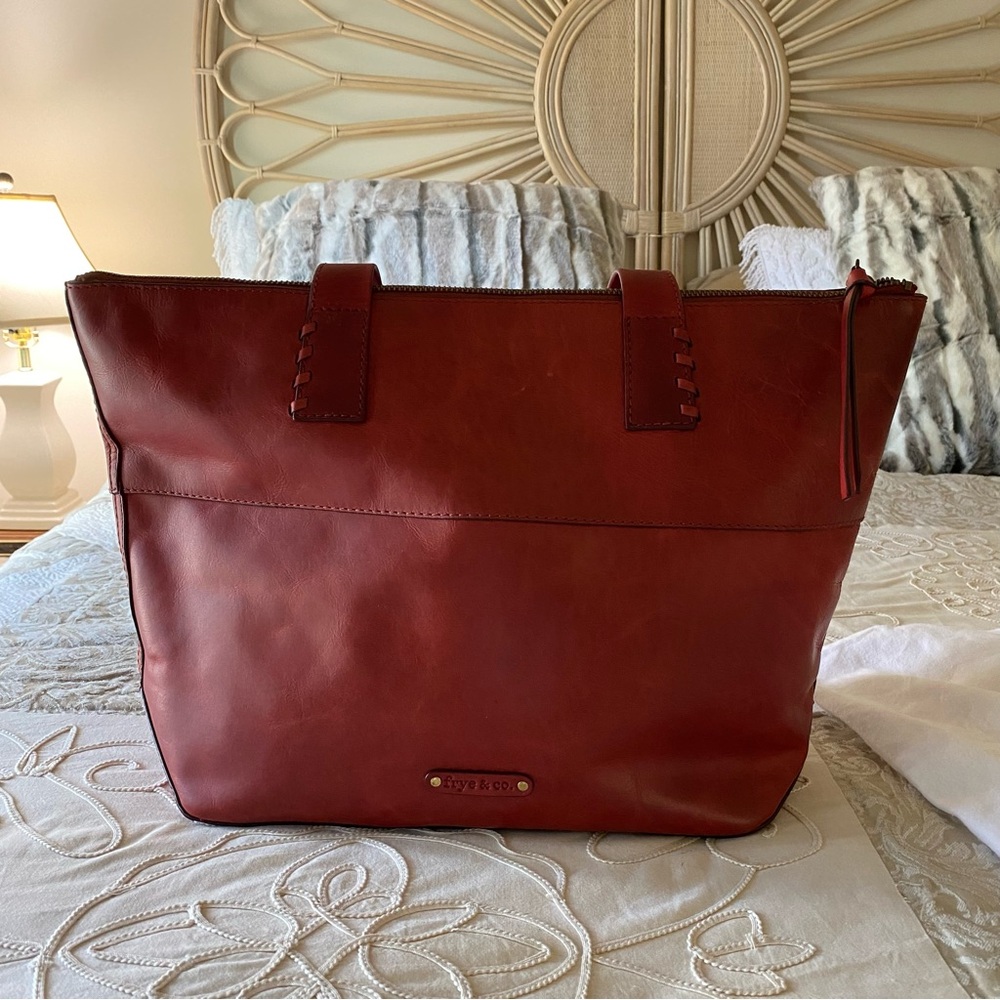 Frye Bordeaux Color Leather Tote/Handbag